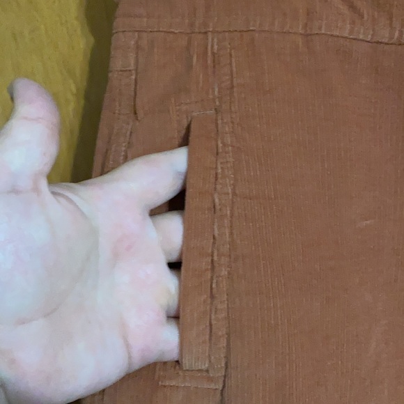 Sundance Burnt Orange Corduroy Capris Sz 12P - Picture 2 of 5